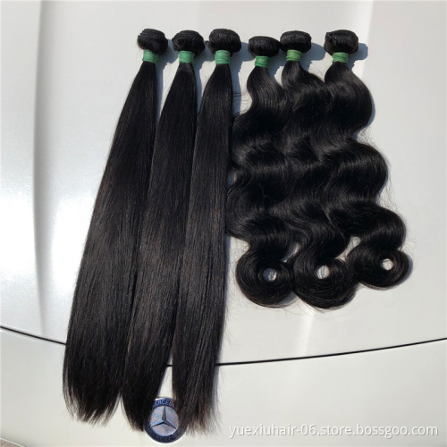 Top Quality 12A Grade Straight Body Wave 100%  Human Hair Bundles Cuticle Aligned Hair Bundles Supplier